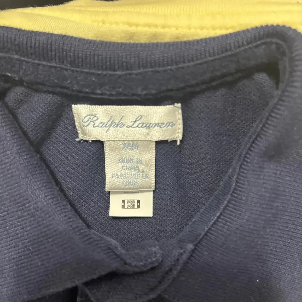 Ralph Lauren Classic Polo Shirt for‎ Kids - Navy Blue